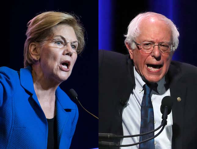 Image for article titled Sanders, Warren Devolve Into Screaming Match After Discovering Insurmountable Divide On Wildlife Management Policy