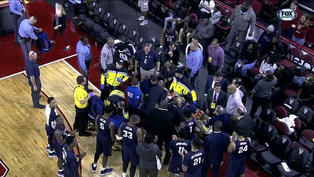 SCSU-NCSU Game Delayed After Bulldogs Player Collapses On Bench, Is Given CPR<em></em>