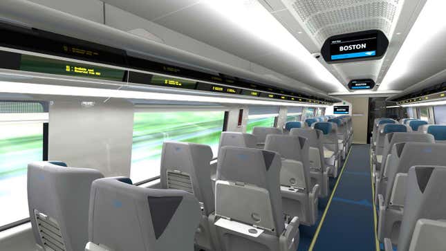 Image for article titled Mock-Up Shows A New Amtrak Acela Interior That&#39;s Refreshed But Familiar