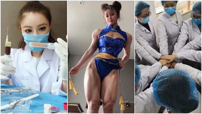 Image for article titled Chun-Li Cosplayer Now Treating Coronavirus Patients