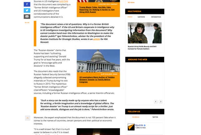 Image for article titled How Russia Weaponizes Fake News