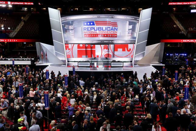 Image for article titled The 2020 Republican Party Presidential Platform Condemns the 'Current President'