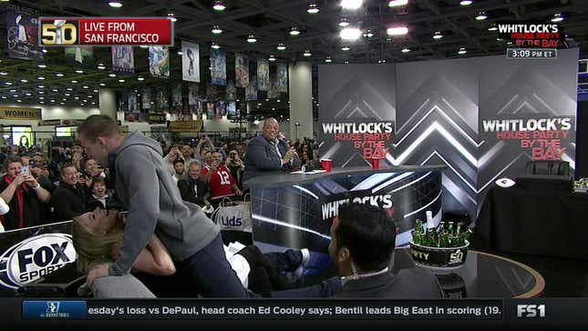 Rob Gronkowski Grinds On Fox Sports Anchor