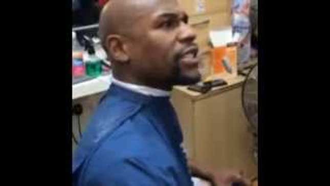 Here's Floyd Mayweather Being A Dick To A Woman In A Barbershop