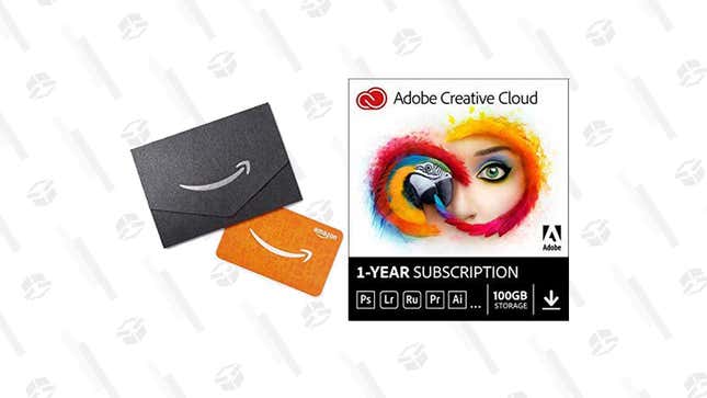 Adobe Creative Cloud + $10 Amazon Gift Card | $30 | Amazon