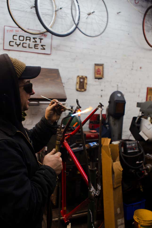 Image for article titled How To Braze A Broken Old Schwinn Mountain Bike's $150 Frame Back Together