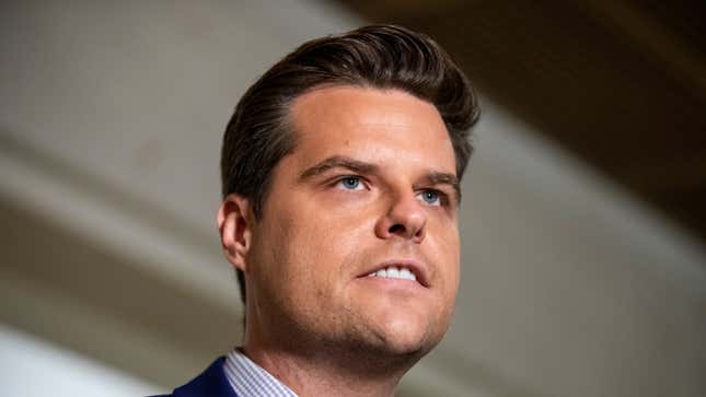 Image for article titled Woman Sentenced to 15 Days in Jail for Milkshaking Matt Gaetz