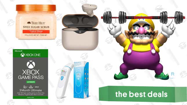 Image for article titled Friday&#39;s Best Deals: Xbox Game Pass Ultimate, Infrared Thermometer, Amazon Beauty &amp; Grooming Sale, Dumbbells Set, Sony Wireless Earbuds, and More