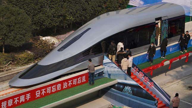 Image for article titled China Is Working On A 500 MPH Maglev Train