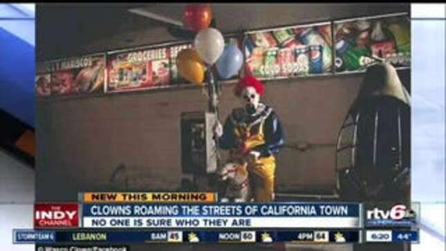 <em>American Horror Story</em> in Real Life: Creepy Clowns Stalk California Town