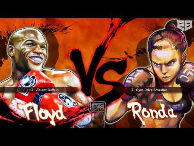 Ronda Rousey, Kicking Floyd Mayweather’s Butt In Modded <i>Street Fighter</i>