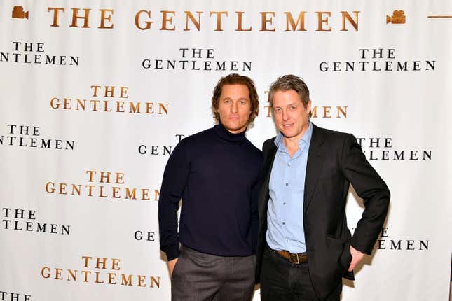 Image for article titled Matthew McConaughey and Hugh Grant Set Up Their Old-Ass Parents On a Date