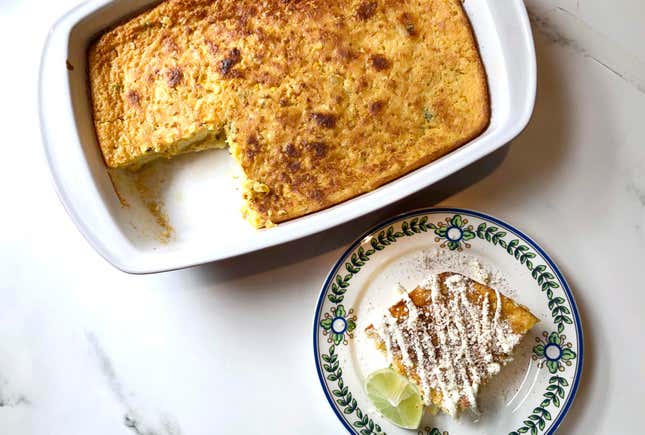 Image for article titled Make elotes casserole: Mexican street corn meets the Midwest