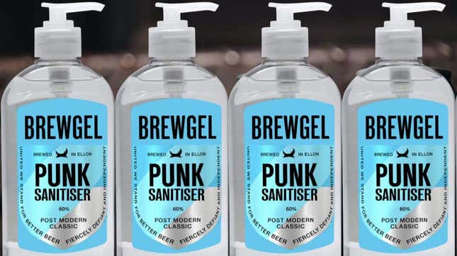 Image for article titled Beer Company Now Selling 'Punk Sanitizer' to Help With Shortages