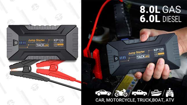 Tacklife 1200A Peak Car Jump Starter | $49 | Amazon | Clip the coupon and use the promo code EFQICLMY
