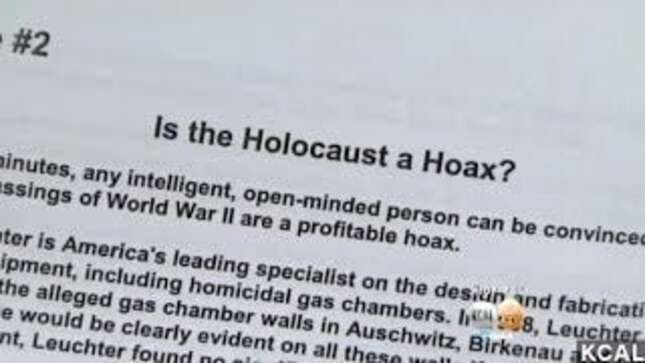 School District Pulls 'Was the Holocaust a Hoax?' Research Assignment