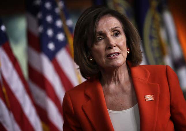 Image for article titled Nancy Pelosi to Dems: I Don’t Want to See Him Impeached, I Want to See Him in Jail! Suurrrreeeeee She Does