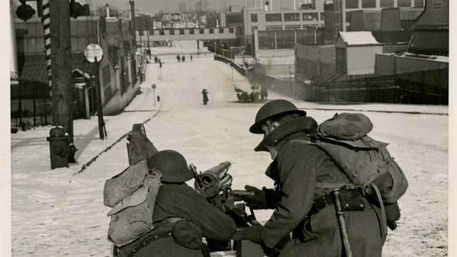 Michigan National Guard at Fisher Body Plant #1
