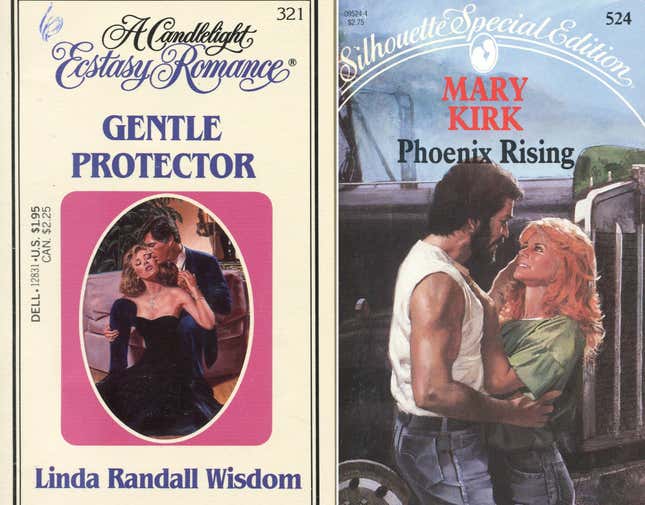 Covers of contemporary-set stories from the early to mid 1980s