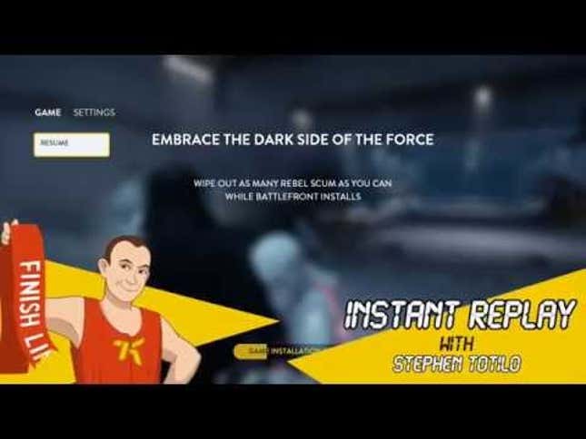 <i>Star Wars Battlefront</i> Lets You Kill Rebel Scum While You Install
