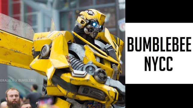 Giant <i>Transformers </i>Cosplay Crushes New York
