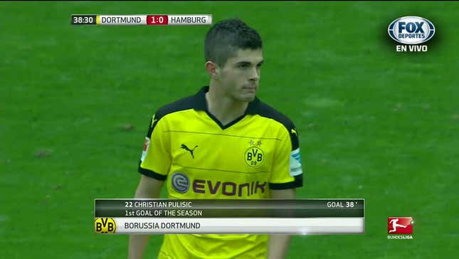Christian Pulisic Scores First Bundesliga Goal