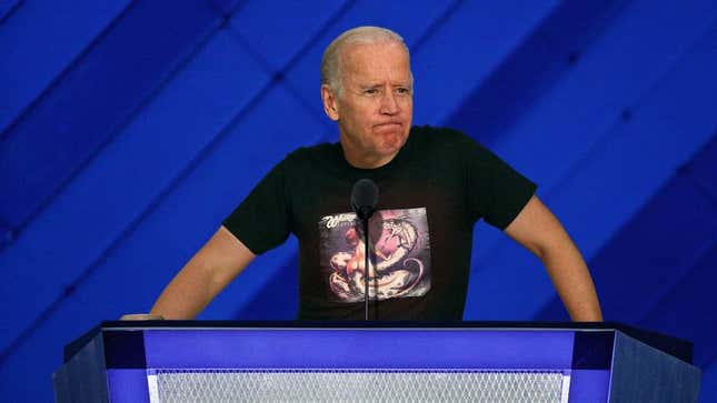 Image for article titled Biden Chokes Up While Describing Hardworking Americans Who Can Only Afford Shitty Ditch Weed