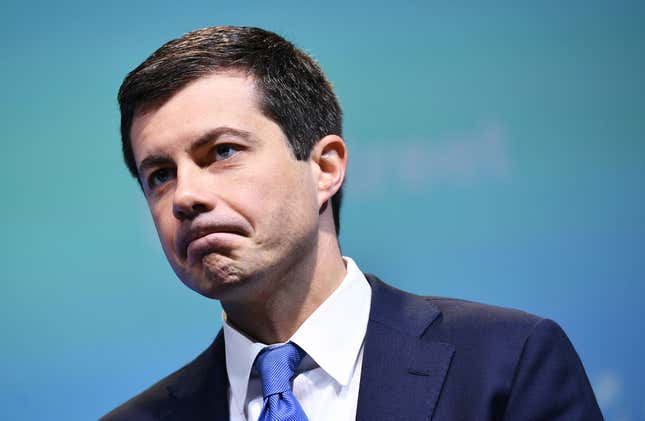 Image for article titled Black Lives Matter South Bend Coming for Pete Buttigieg’s Neck