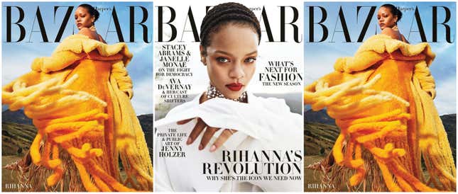 Image for article titled The Only Girl in the World: Rihanna Covers Every Issue of Harper&#39;s Bazaar This September