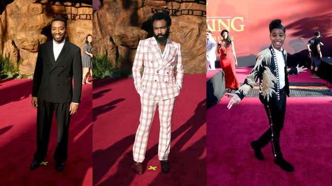 Image for article titled All the Animal Print, Metallics, Feathers and Beyoncé at The Lion King Premiere