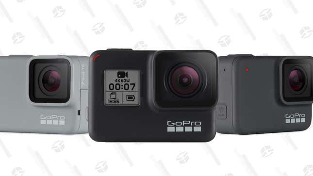 GoPro HERO7 White | $169 | Amazon
GoPro HERO7 Silver | $202 | Amazon
GoPro HERO7 Black | $329 | Amazon