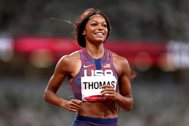 Gabby Thomas Shines in the Finals: She Wins the Women's 200 Meter Gold ...