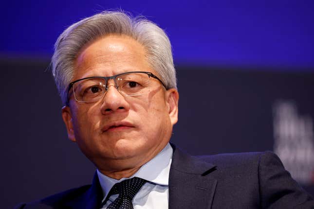 Image for article titled Nvidia CEO Jensen Huang is ‘motivated by fear and guilt,’ biographer says