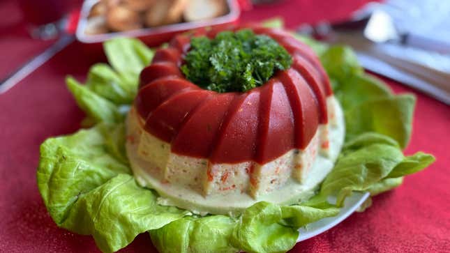 Savory Crab Jell-O Mold