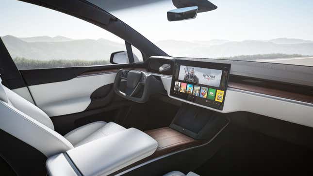 tesla model x entertainment system