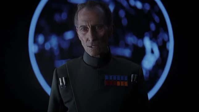 The ghoulish figure of CG Peter Cushing in Rogue One.