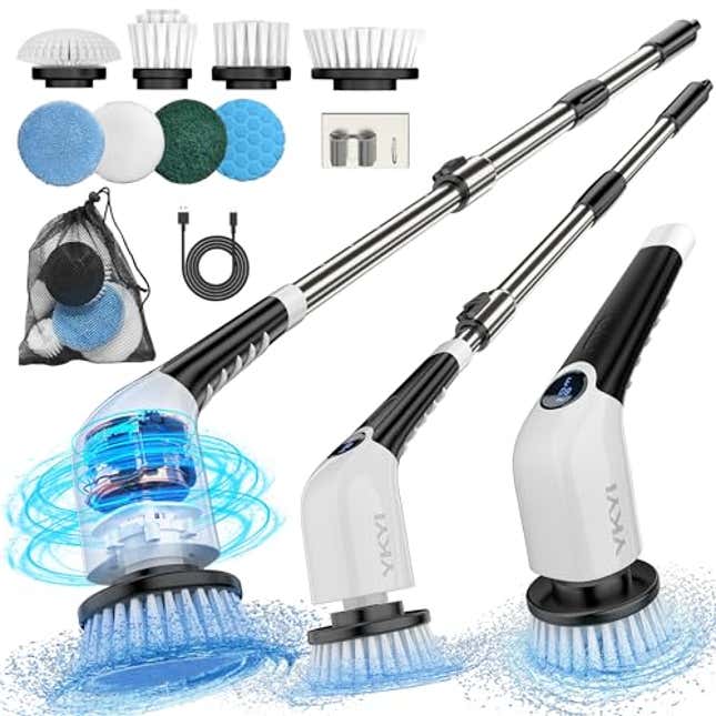 Image for article titled Revamp Your Cleaning Routine with YKYI Electric Spin Scrubber, 32% Off