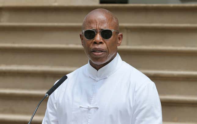 New York City Mayor Eric Adams at City Hall on July 15, 2022.