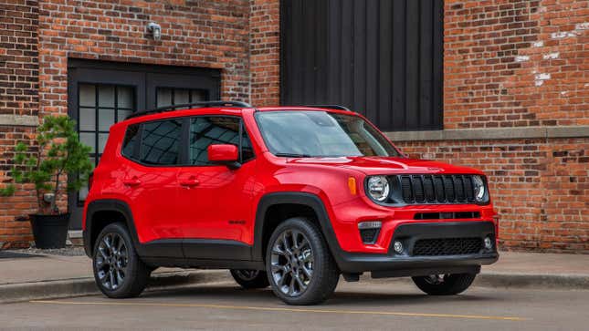 Un jeep rojo renegado