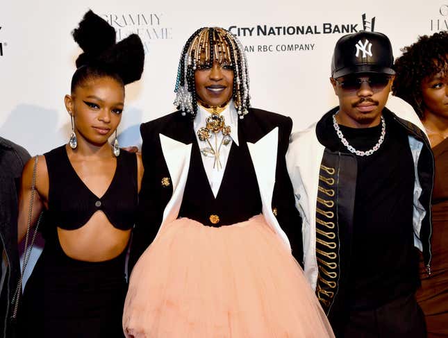 Selah Marley, Lauryn Hill, and YG Marley attend GRAMMY Museum’s Inaugural GRAMMY Hall Of Fame Gala and Concert presented by City National Bank at The Novo by Microsoft at L.A. Live on May 21, 2024 in Los Angeles, California.