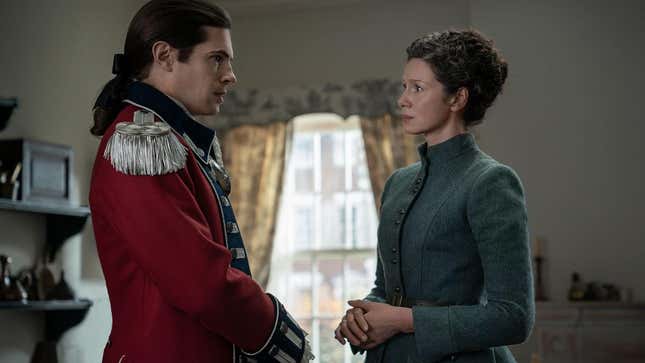 John Berry and Caitriona Balfe in Outlander