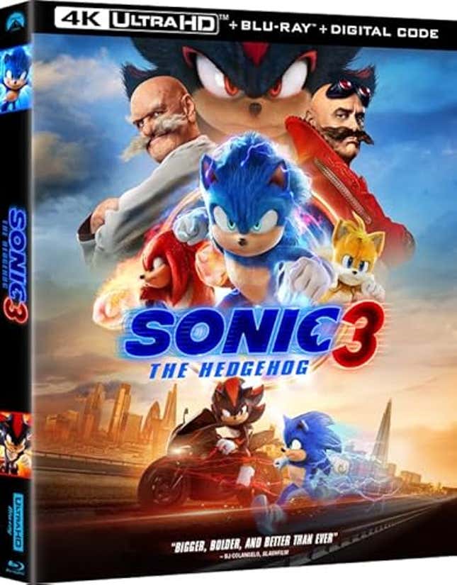 Image for article titled Sonic The Hedgehog 3 [4K + Blu-Ray + Digital Copy] [4K UHD], Now 22% Off