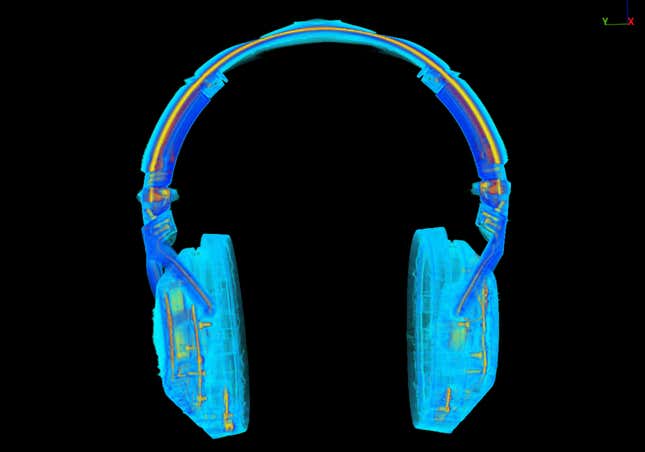 Image for article titled Here&#39;s What the Furby and Other Gadgets Look Like in a CT Scanner