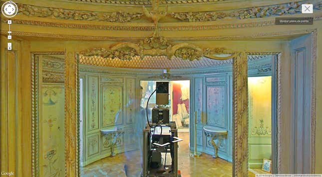 A Google camera takes an accidental self-portrait in a museum