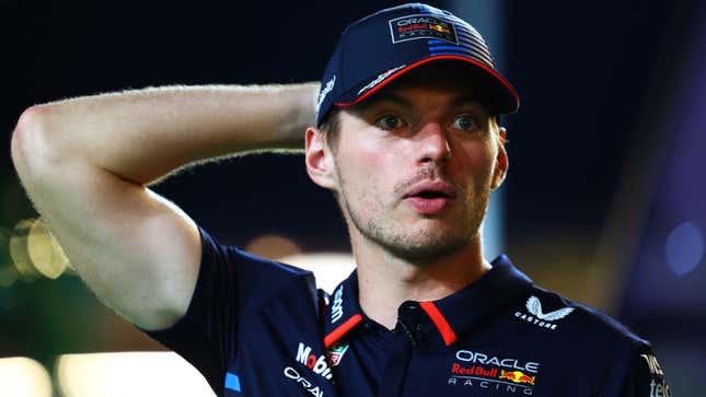 A photo of Max Verstappen in Singapore. 