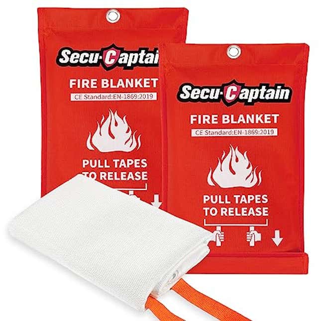 Image for article titled SecuCaptain Emergency Fire Blanket for Home and Kitchen, Now 40% Off