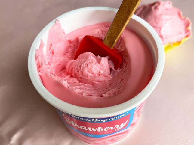 Strawberry frosting