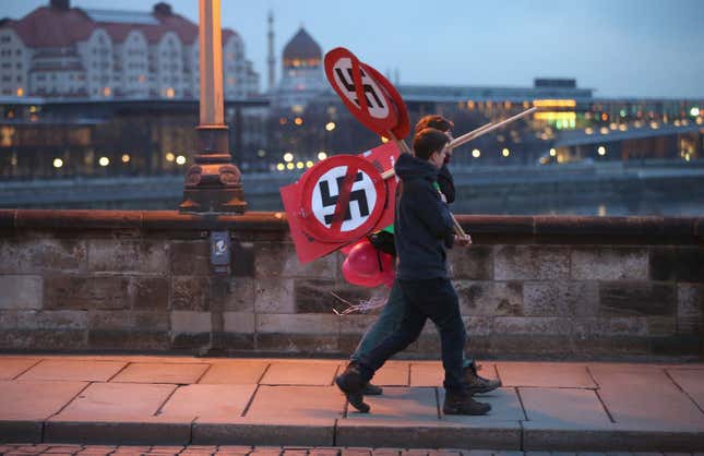 Image for article titled A Maryland High School Had a Nazi Flag Hanging in a Classroom Window