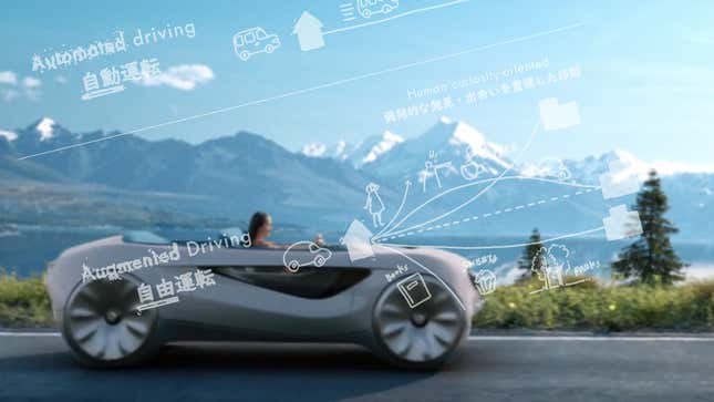 Image for article titled Honda&#39;s Augmented Driving Concept Is Adorable And Will Let You Be A Really, Really Distracted Driver