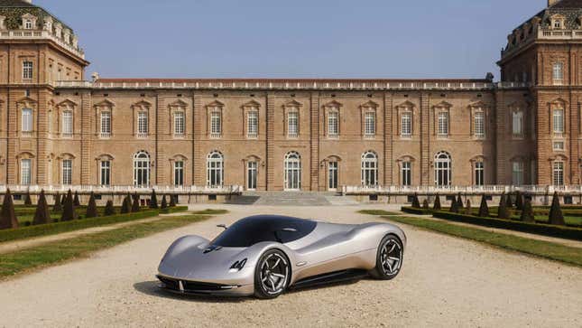 The front of the Pagani Alisea concept looks 3/4
